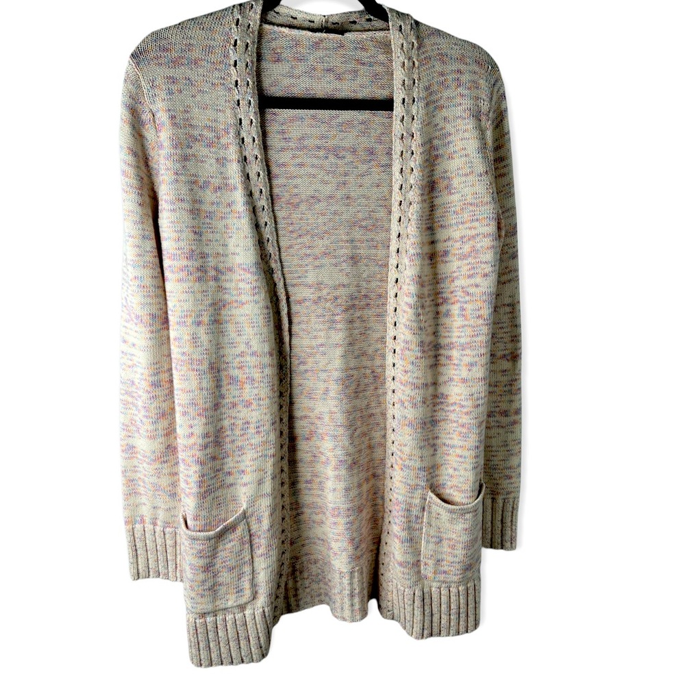 Talbots women’s multicolor oversized  knit cardigan sweater size XS